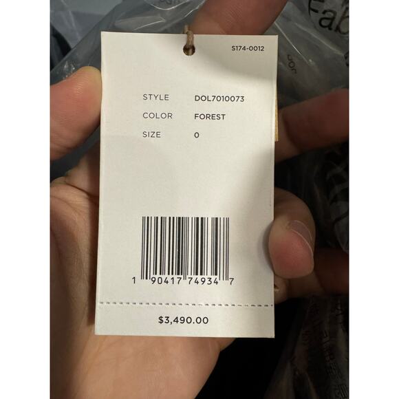 MICHAEL KORS Collection Chesterfield Wool Coat In Green sz. 0 - Picture 8 of 8